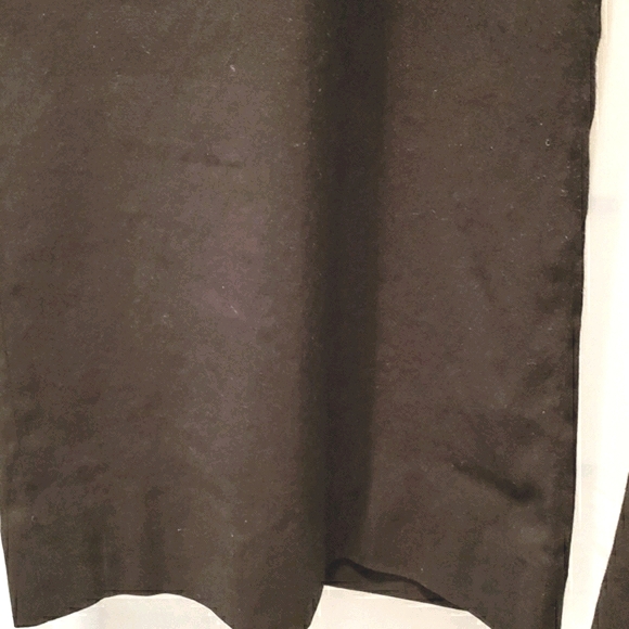 TAHARI WIDE LEG BLK LINEN/RAYON DRESS PANTS SZ 12 - Picture 3 of 8